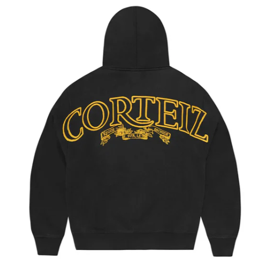 Corteiz Royale Zip Up Black and Yellow