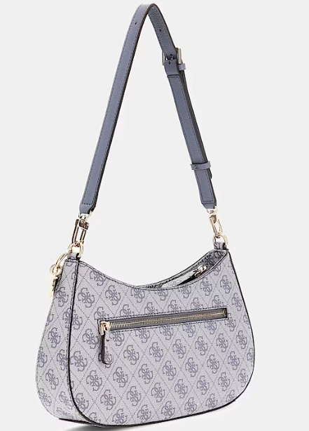 Guess Mala de Ombro Noelle 4G Cinza