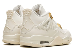 Nike Air Jordan 4 Metallic Gold
