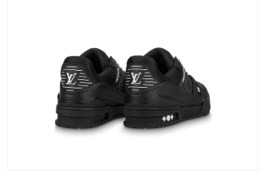 Louis Vuitton Trainers Black and White