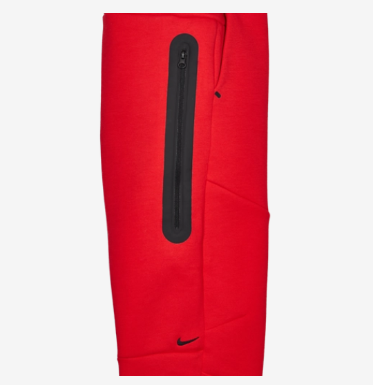 Nike Tech Fleece Calças Vermelho