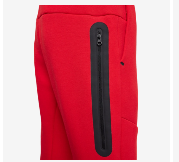 Nike Tech Fleece Calças Vermelho