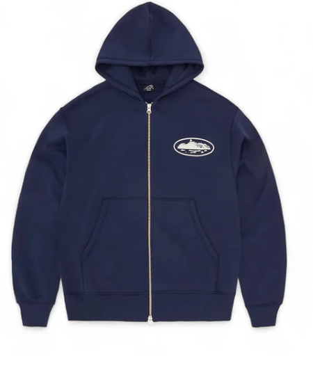 Corteiz Zip Up Navy