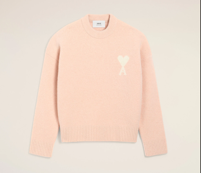 Ami De Coeur Crewneck Sweater - Pink