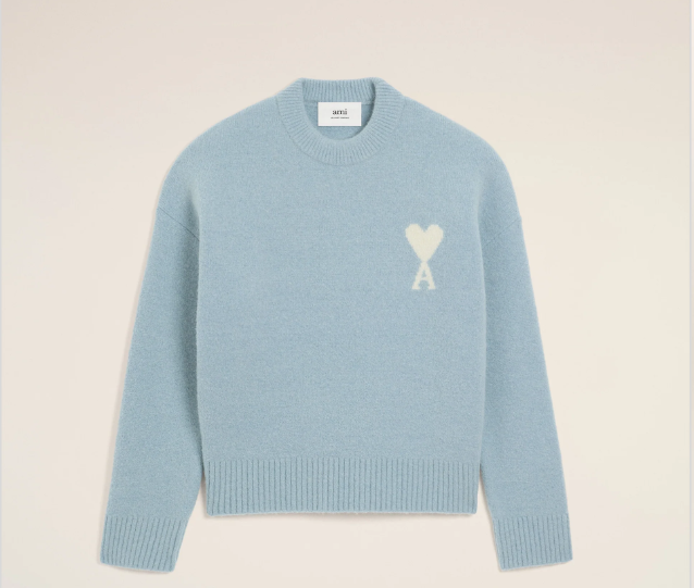 Ami De Coeur Crewneck Sweater - Baby Blue