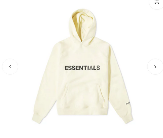 Fear of God Essentials Pullover Hoodie Applique Logo - Buttercream