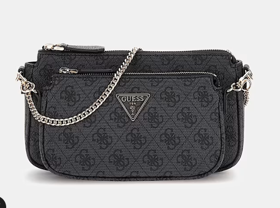 Guess Mini mala a tiracolo Noelle 4G Preto