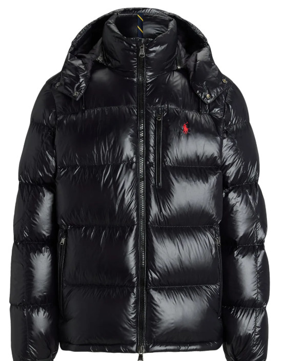 Ralph Lauren Puffer Glossed Down Preto