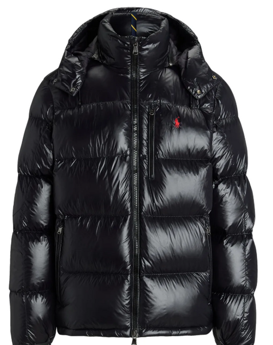 Ralph Lauren Puffer Glossed Down Preto