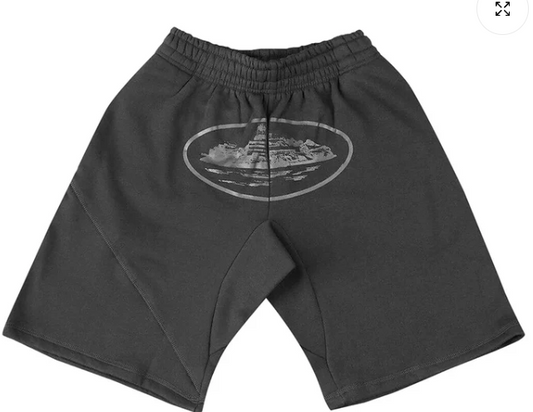 Corteiz Alcatraz Shorts Triple Black