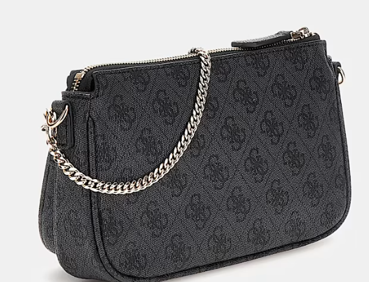 Guess Mini mala a tiracolo Noelle 4G Preto