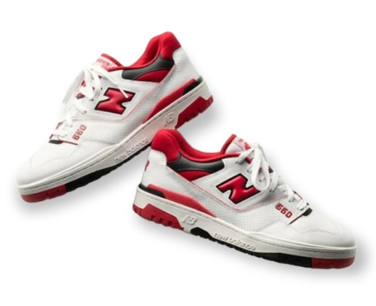 New Balance 550 White Team Red