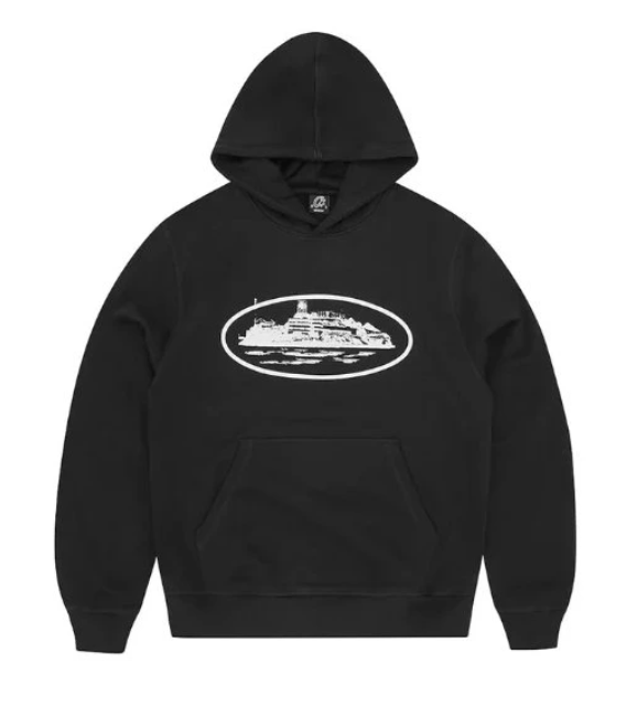 Corteiz Alcatraz Hoodie Black