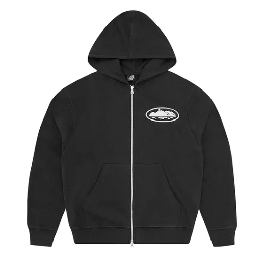 Corteiz Zip Up Black