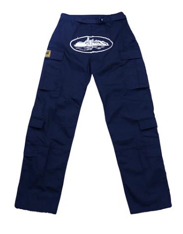 Corteiz Cargo Pants Navy