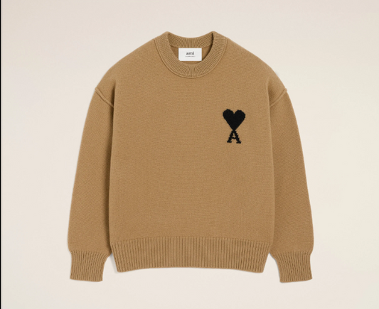 Ami De Coeur Crewneck Sweater Brown