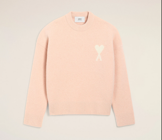Ami De Coeur Crewneck Sweater - Pink