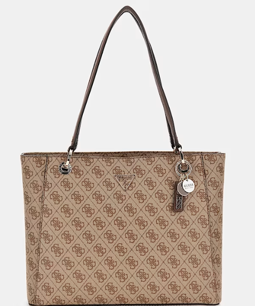 Guess Mala Shopper 4G Castanho
