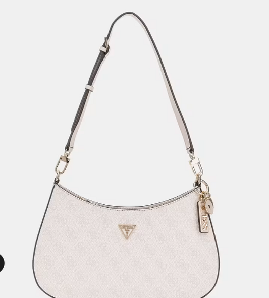 Guess Mala de Ombro Noelle 4G Branco