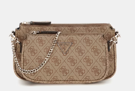 Guess Mini mala a tiracolo Noelle 4G Castanho