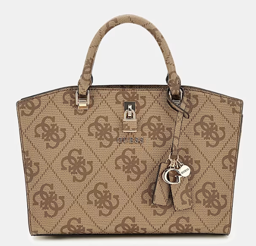 Guess Mala de mão Queensland 4G Castanho