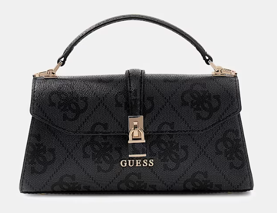 Guess Minimala de mão Queensland 4G Preto