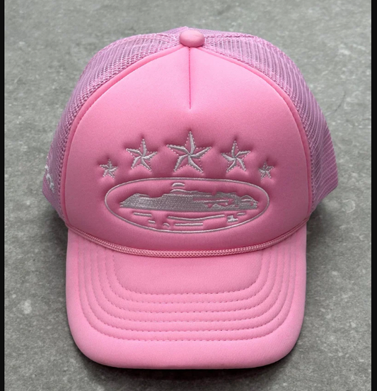 Corteiz Chapéu 5 Stars Alcatraz Rosa