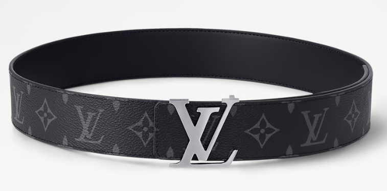 Louis Vuitton Cinto Intiales 40mm Prateado